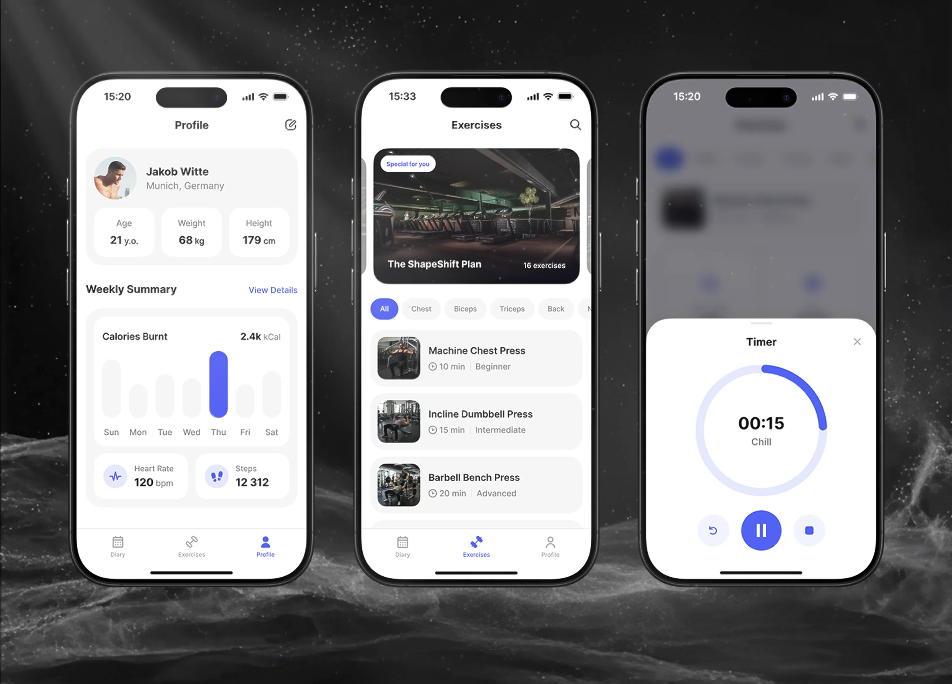 OnlyGym mobile application